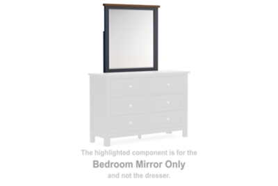 Landocken - Bedroom Mirror - Brown / Blue