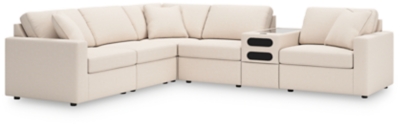 Modmax - 6-Piece Sectional With Audio Console - Oyster