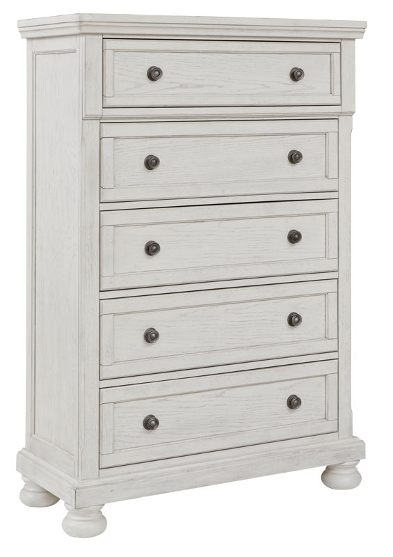 Robbinsdale - Five Drawer Chest - Antique White