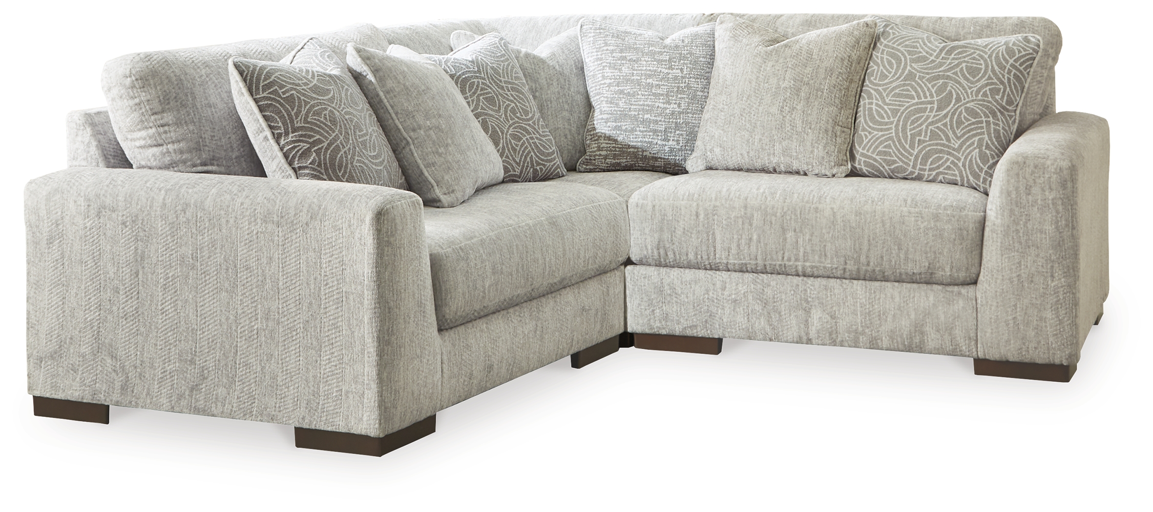 Regent Park - 3-Piece Sectional - Pewter