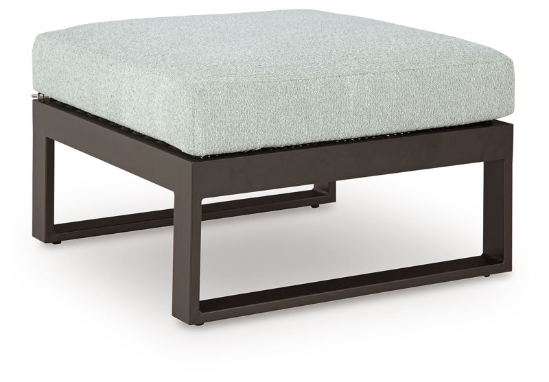 Beachloft - Ottoman With Cushion - Black / Gray