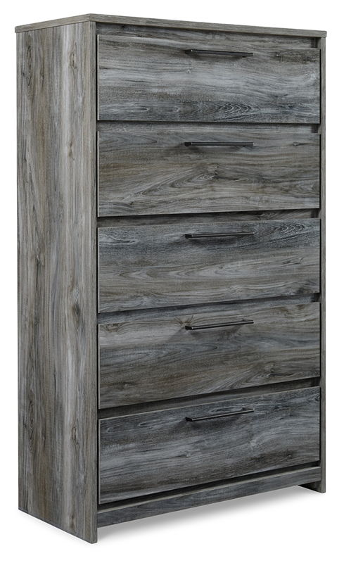 Baystorm - Five Drawer Chest - Gray