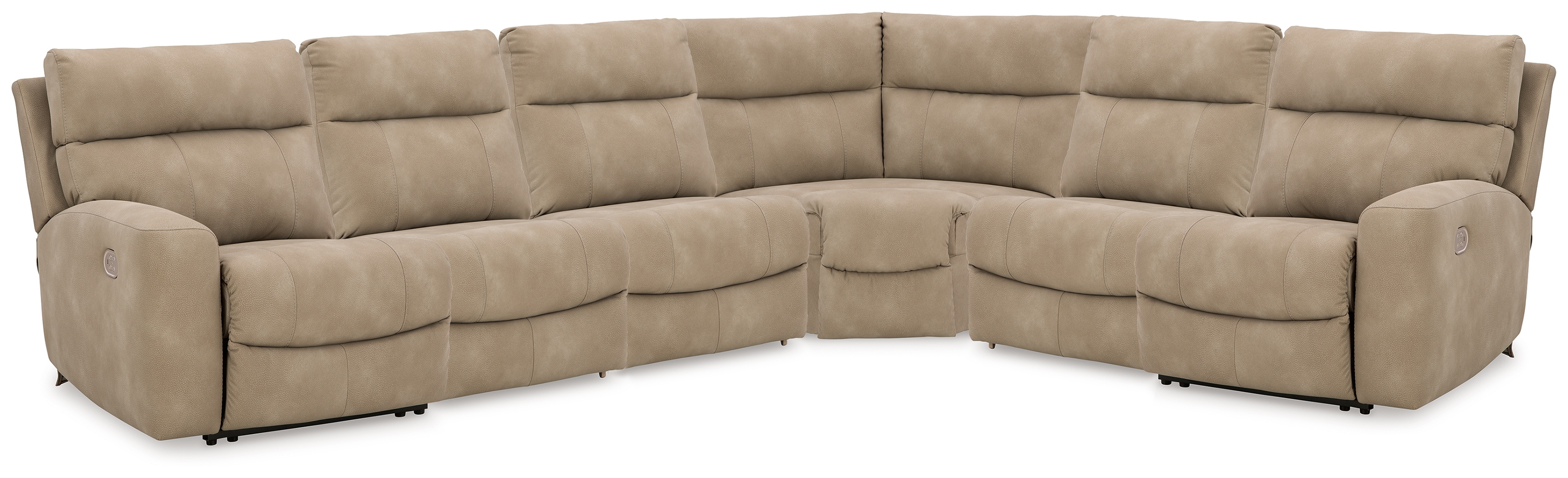 Next-Gen DuraPella - 6-Piece Power Reclining Sectional - Sand