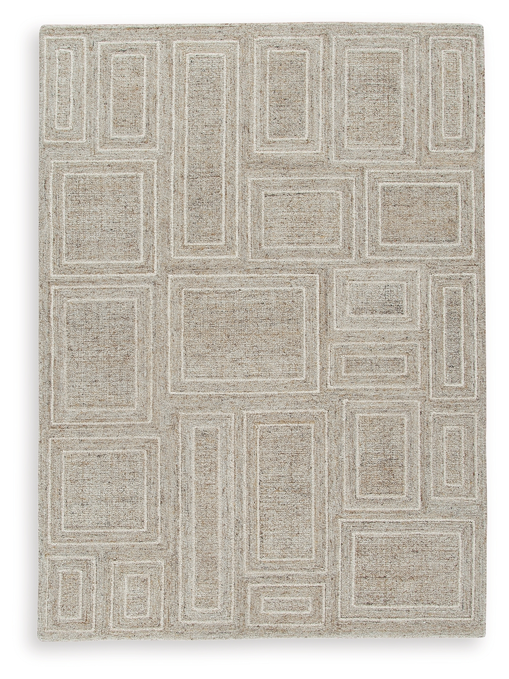 Brickburgh - 5' x 7' Rug - Gray / Ivory / Honey