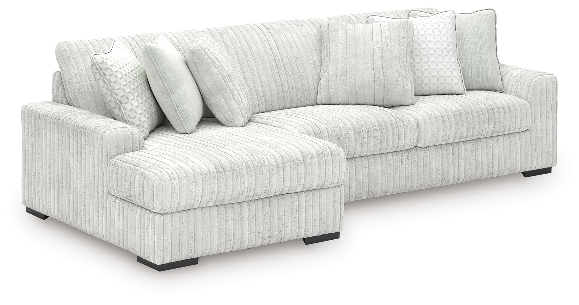 Stupendous - 2-Piece Sectional With LAF Corner Chaise - Alloy