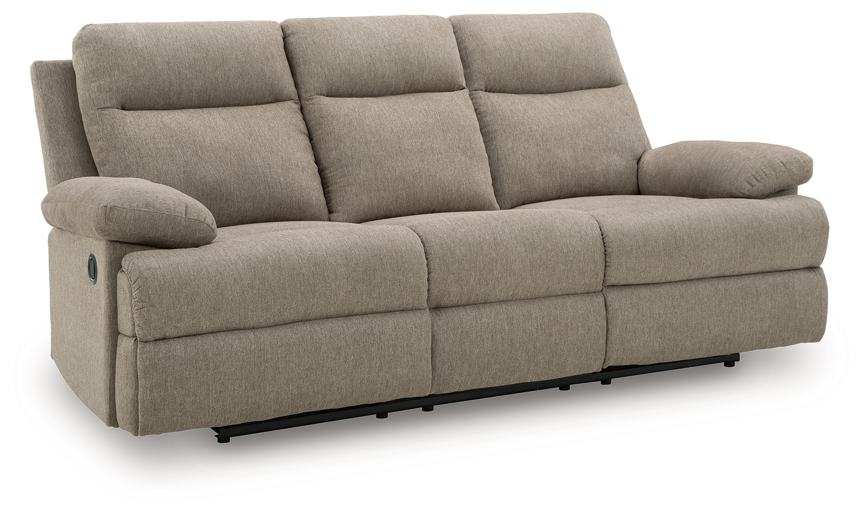 Side-Swipe - Reclining Sofa With Drop Down Table - Mocha