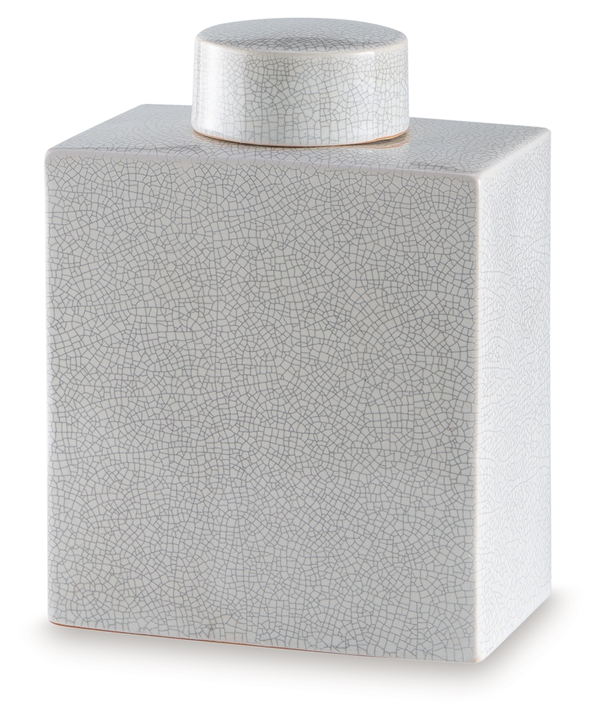 Haddworth - 11" Jar - Antique White