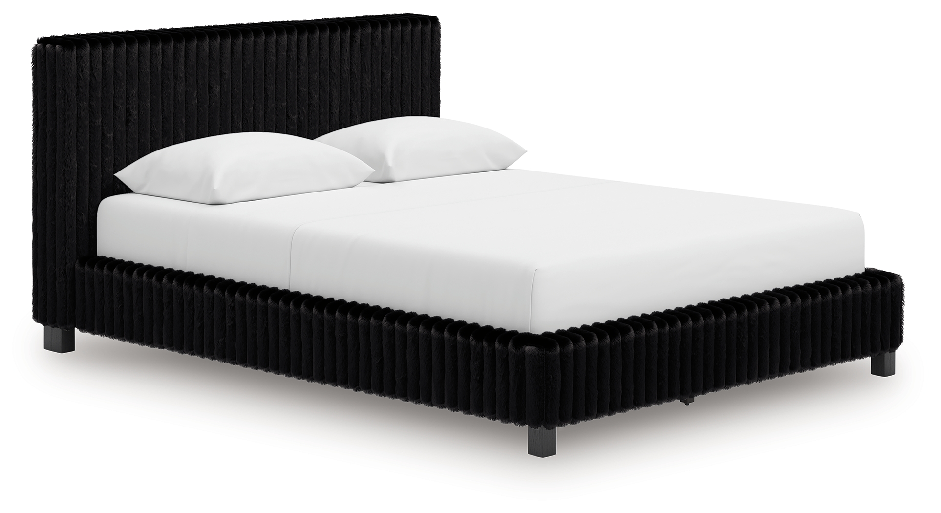 Zuraleus - Queen Upholstered Bed - Black