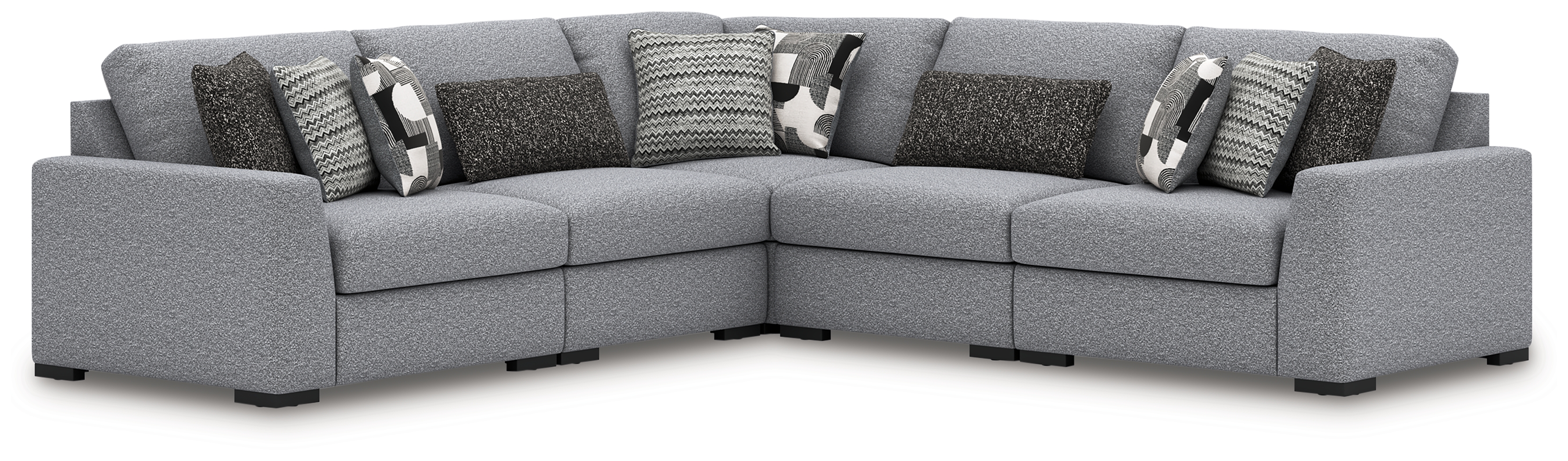 Bealton - 5-Piece Sectional - Salt and Pepper
