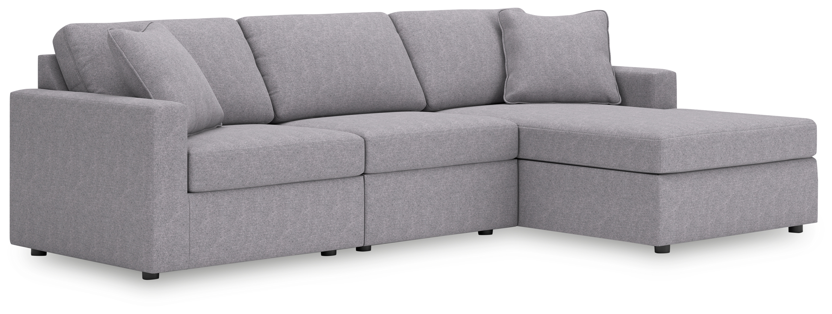 Modmax - 3-Piece Sectional With Raf Corner Chaise - Granite