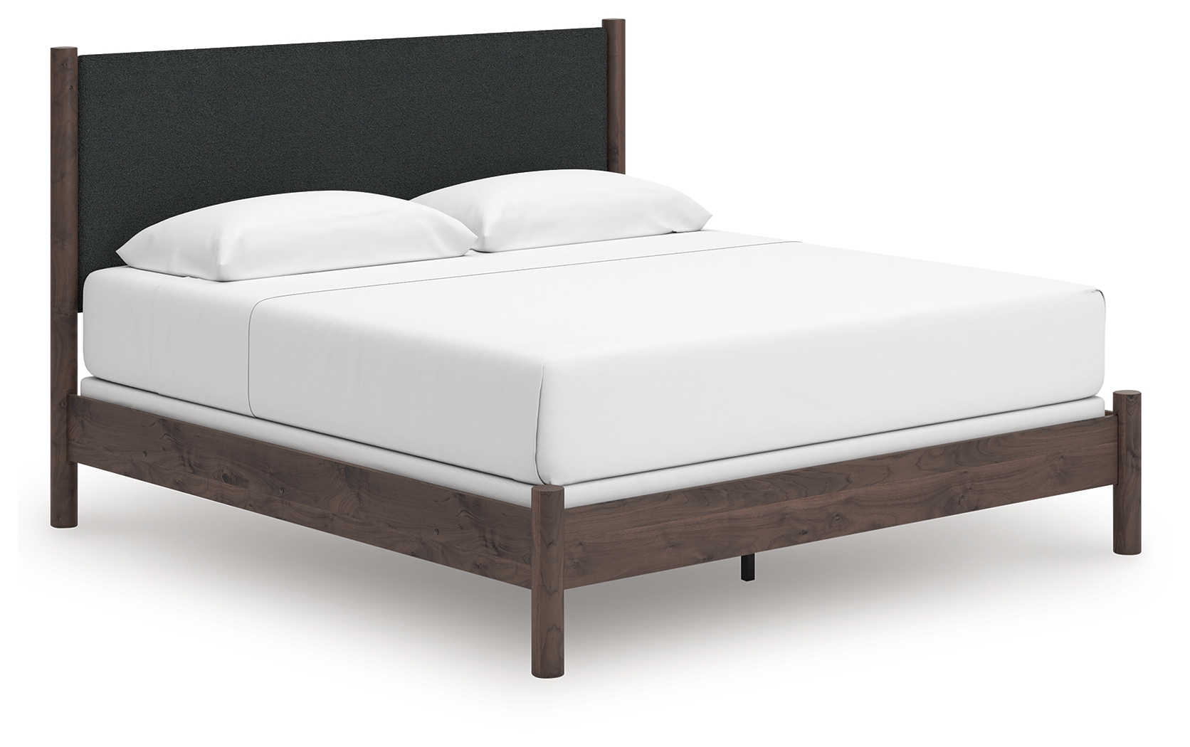 Pamytta - King Upholstered Panel Bed - Brown