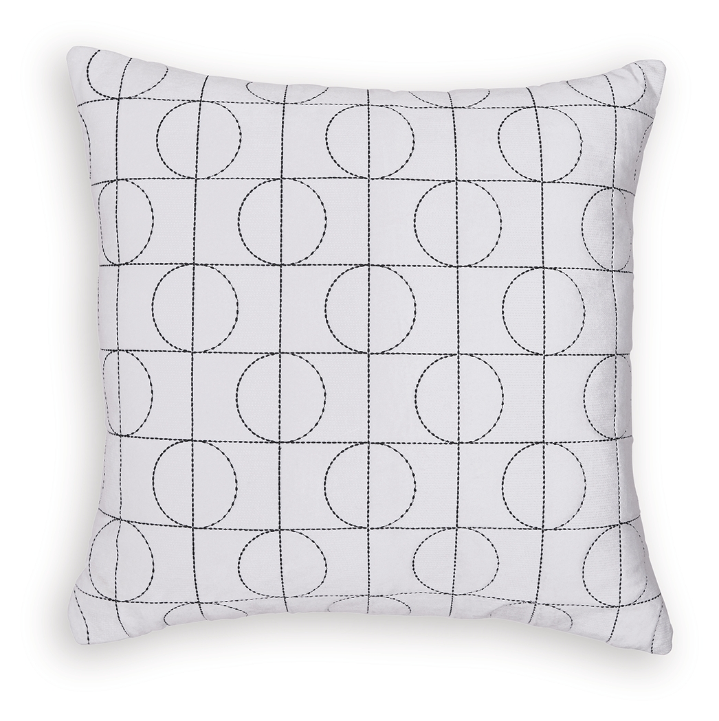 Kydner - Pillow (Set of 4) - White / Black