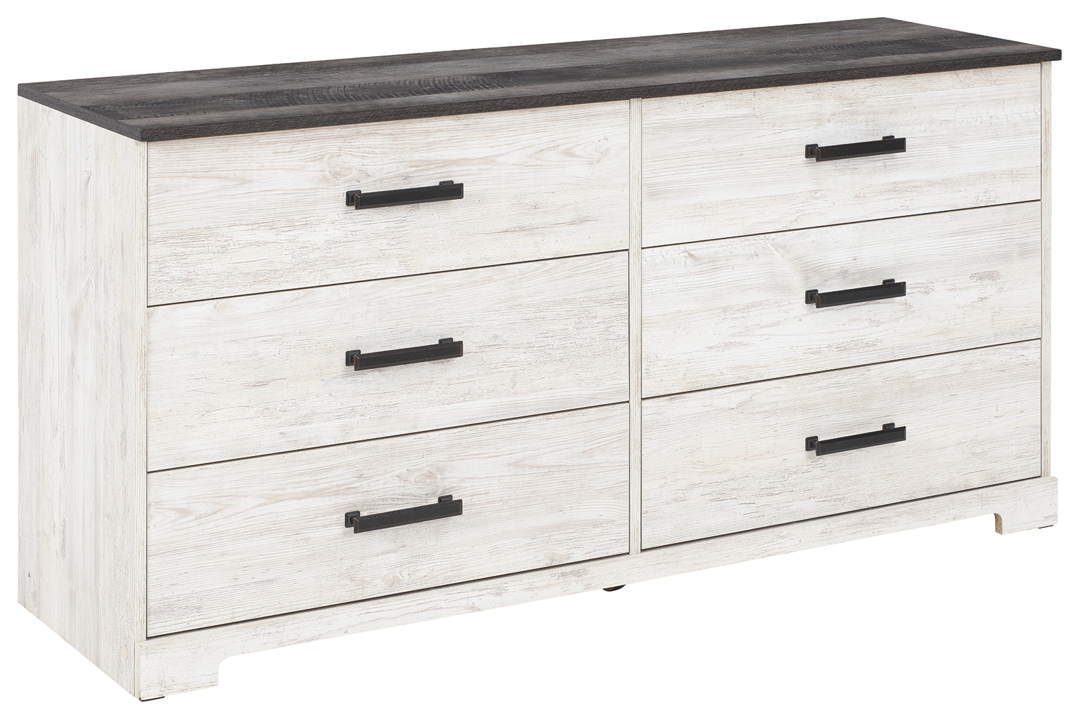 Shawburn - Six Drawer Dresser - White / Black / Gray