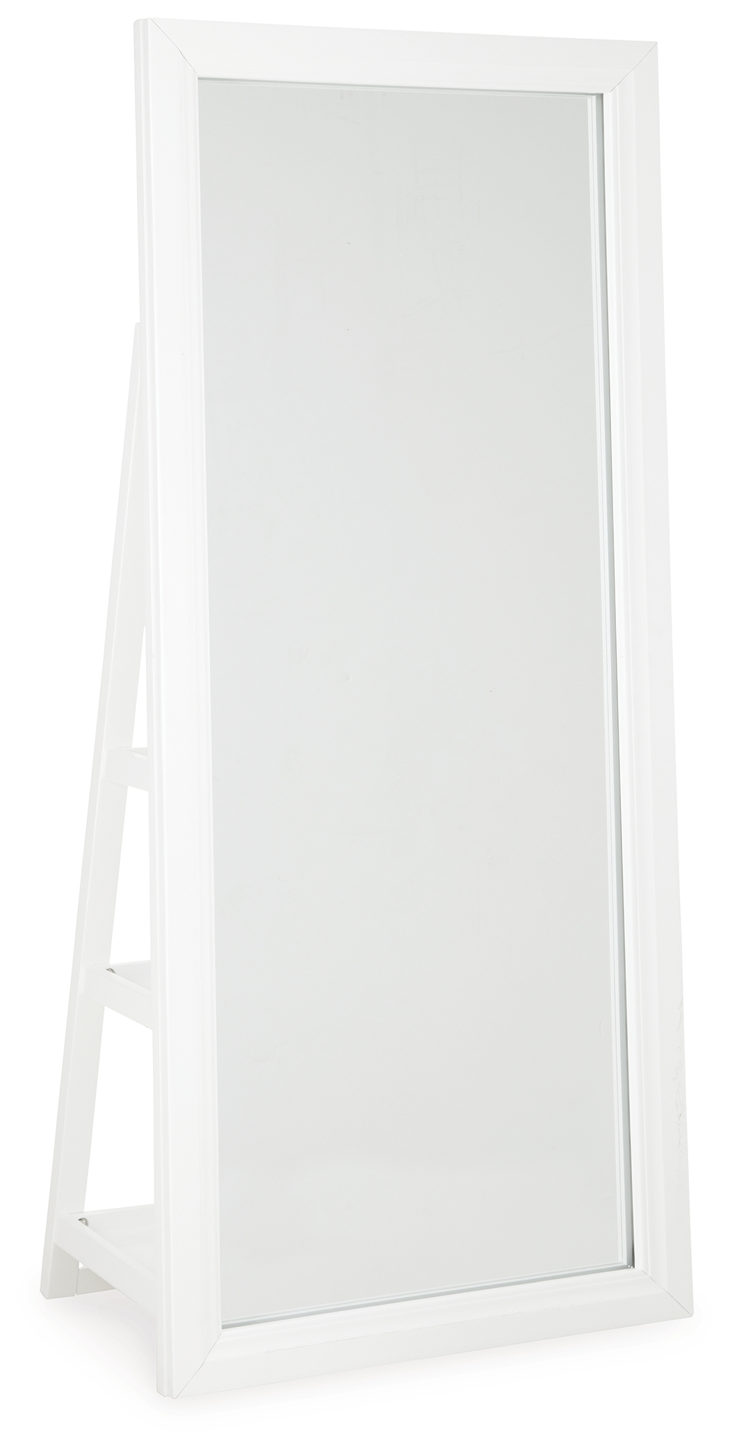 Evesen - Floor Standing Mirror/Storage - White