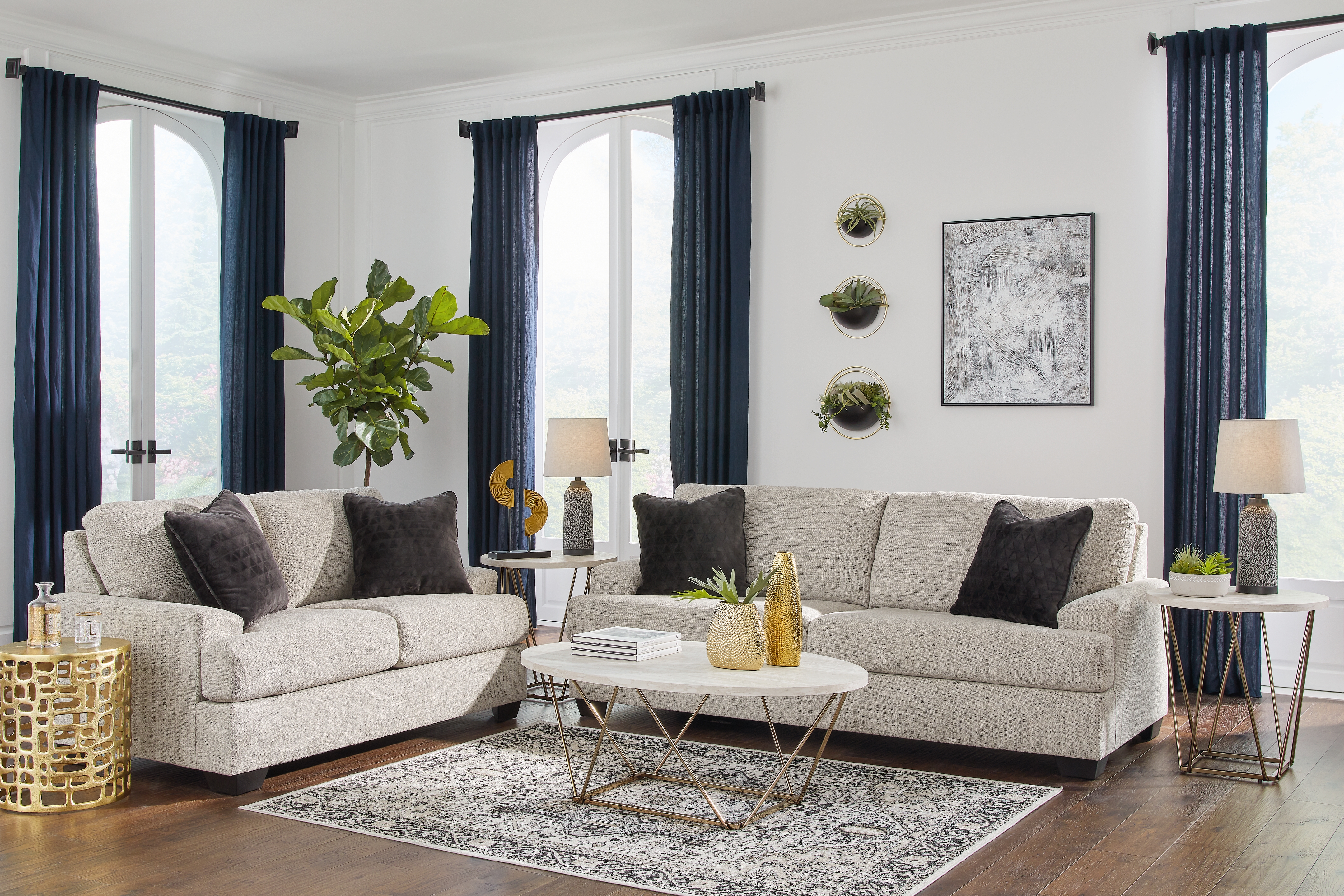 Vayda - 2 Pc. - Sofa, Loveseat - Pebble