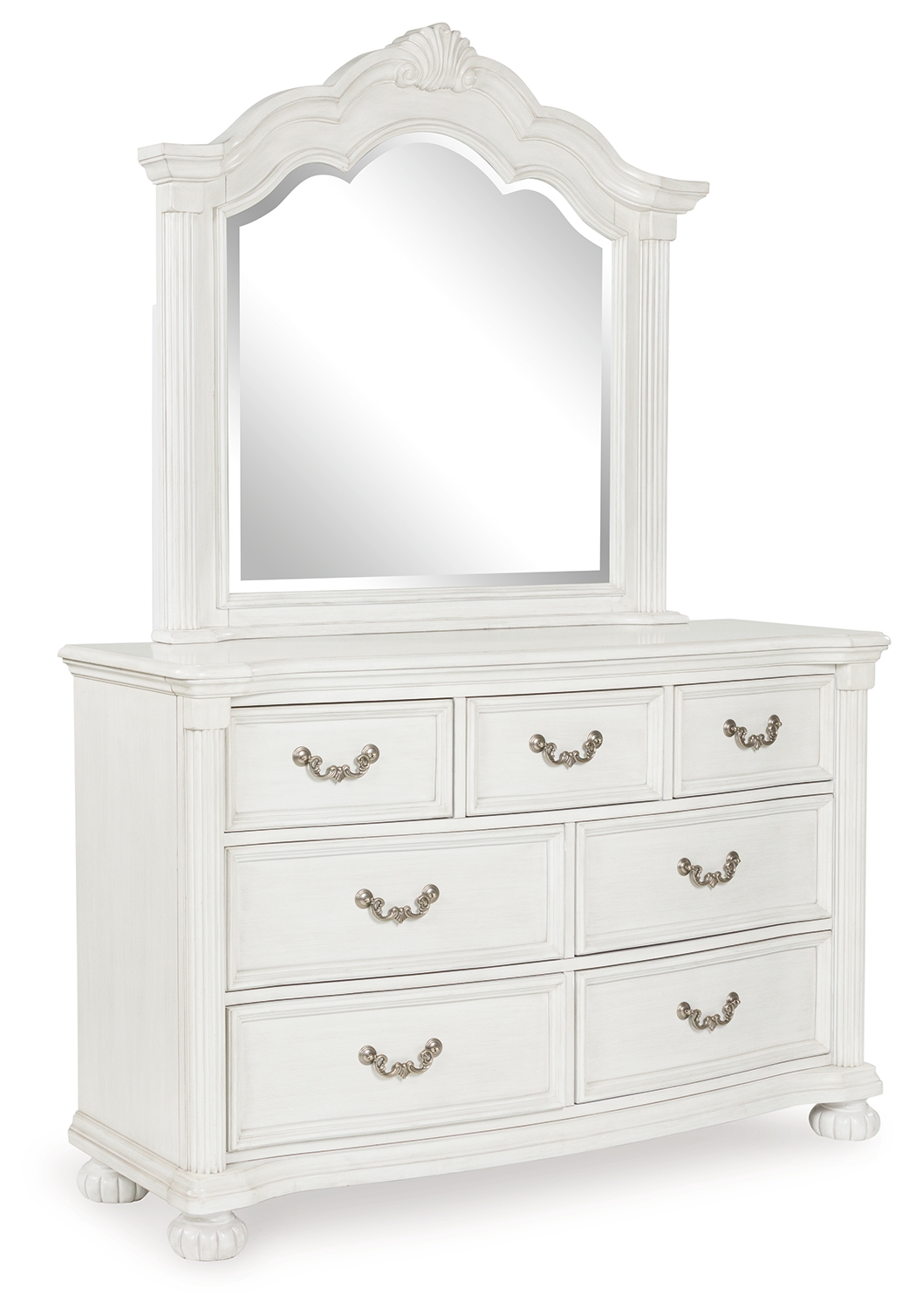 Montelaine - Dresser And Mirror - Antique White