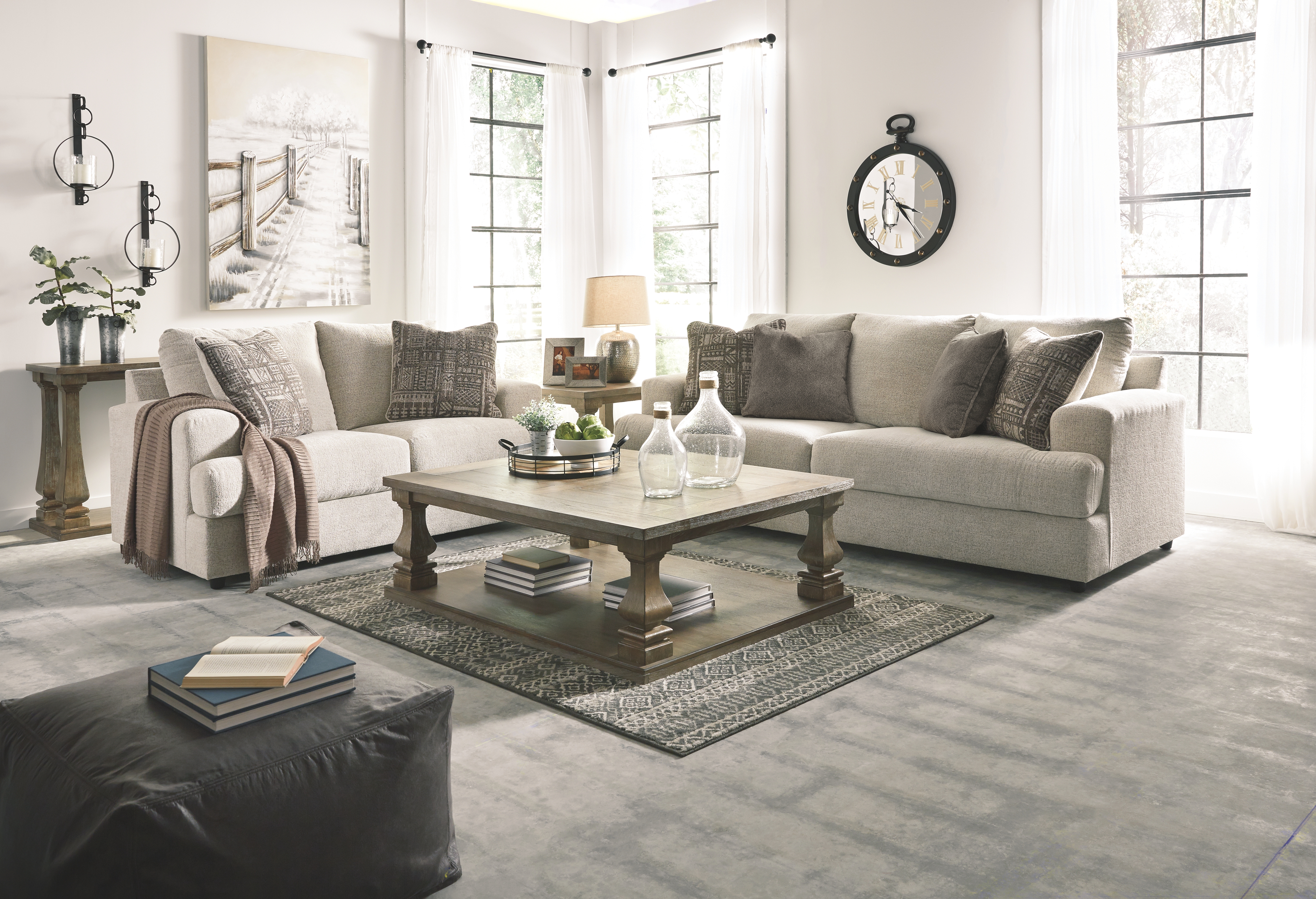 Soletren - 2 Pc. - Sofa, Loveseat - Stone