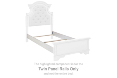 Realyn - Twin Panel Rails - Chipped White