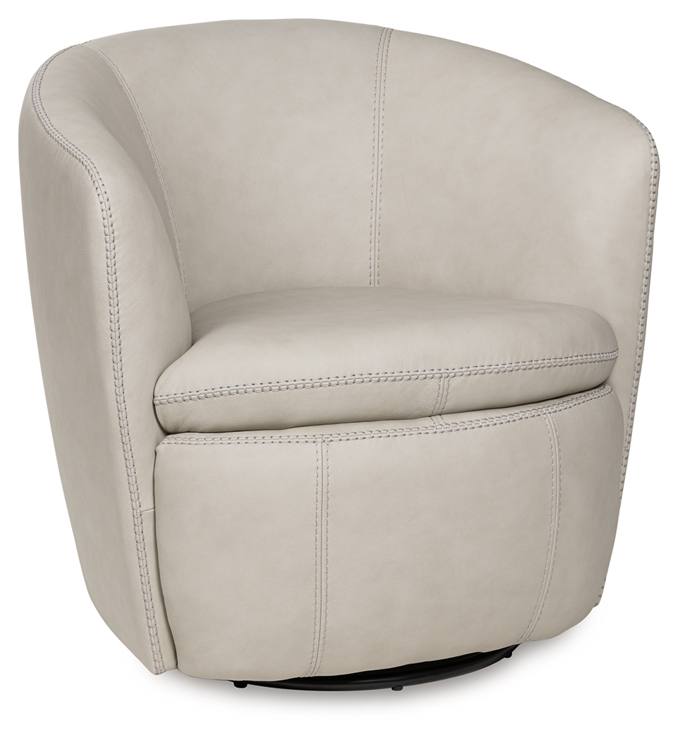 Kierreys - Swivel Accent Chair - Bone