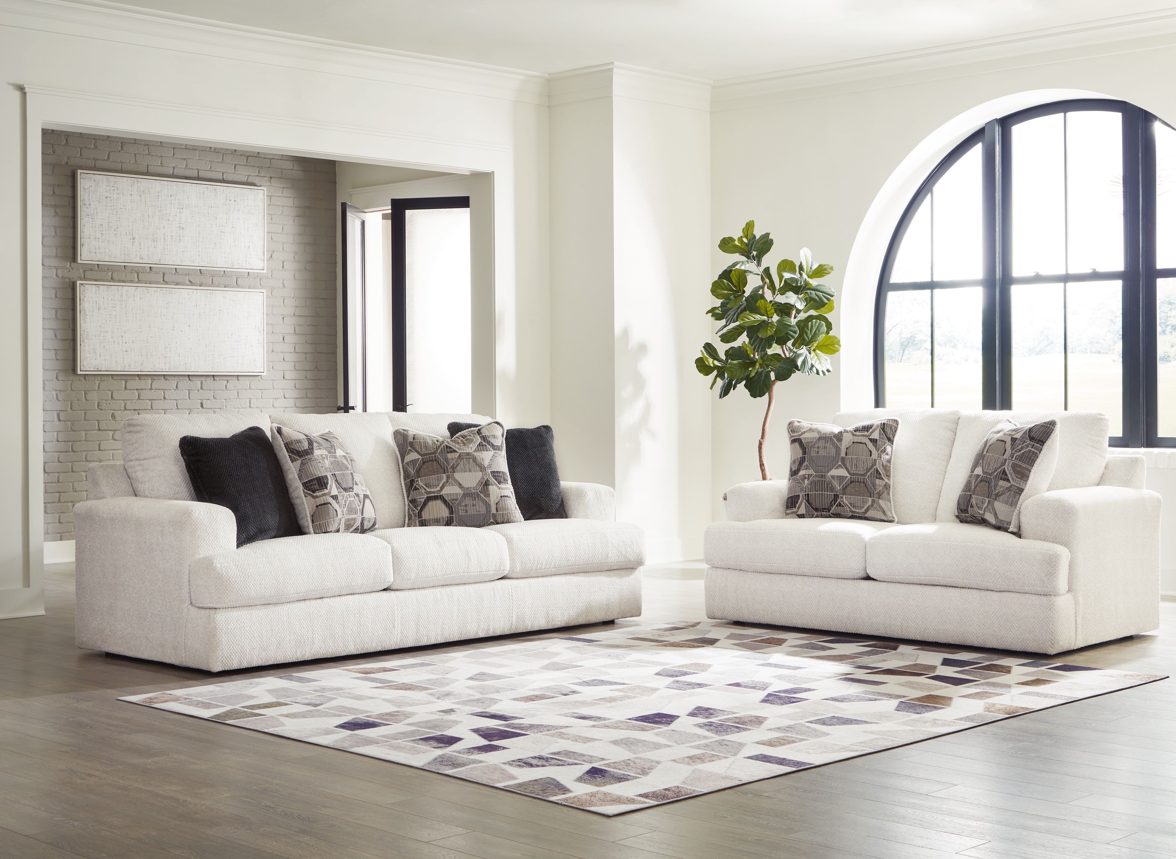 Karinne - 2 Pc. - Sofa, Loveseat - Linen