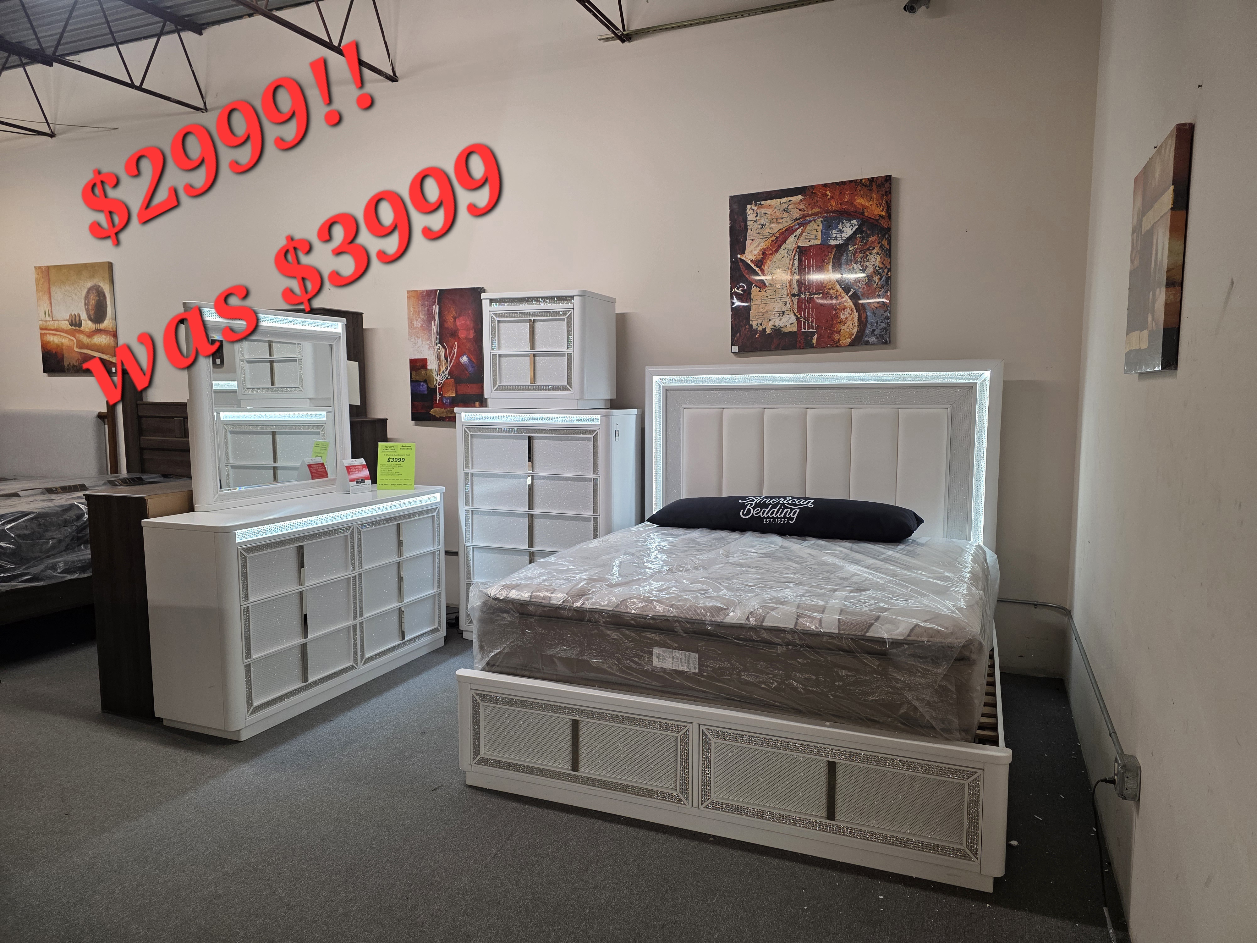 Floor Model Bed Set