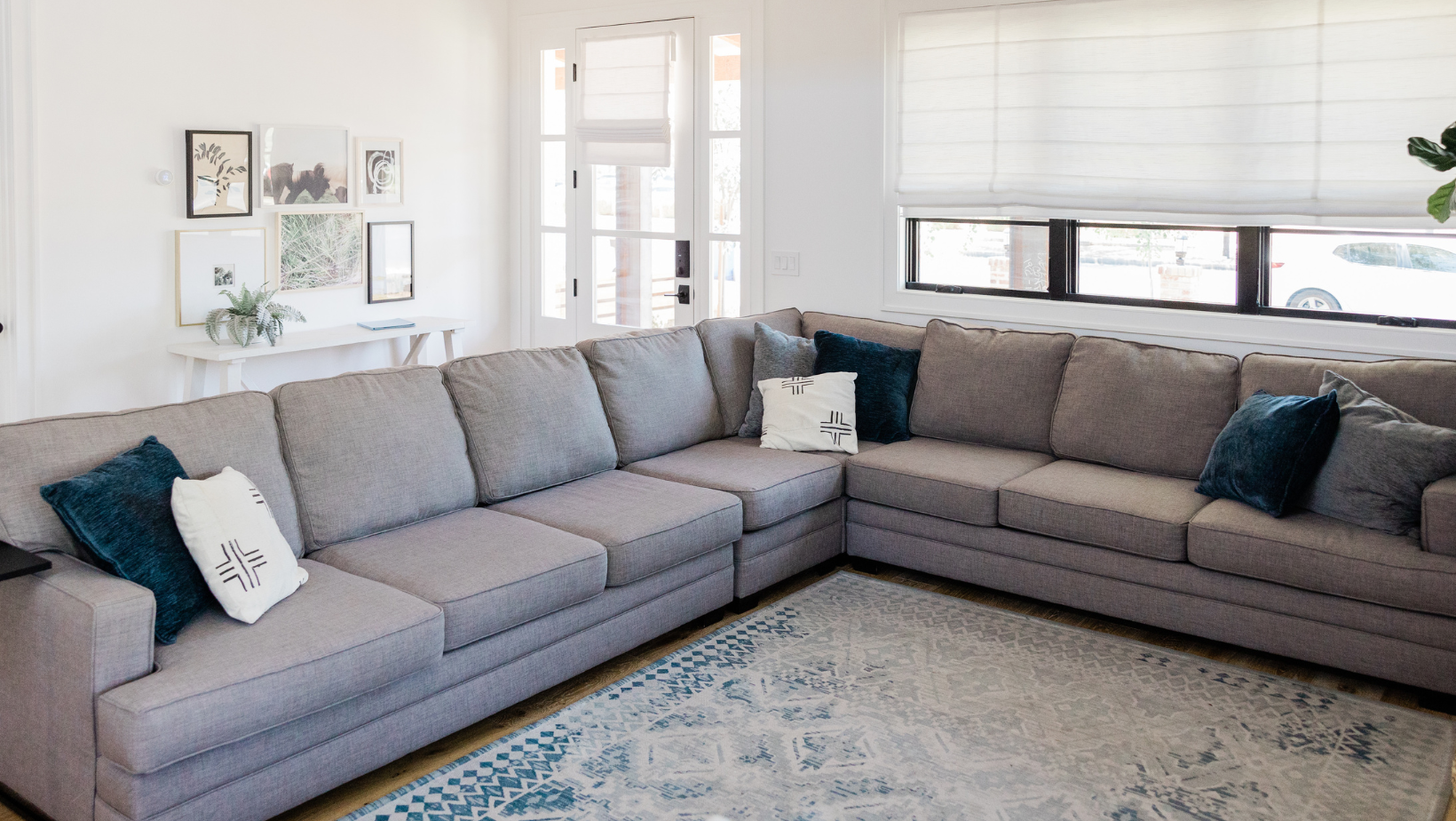 grey sectional couch