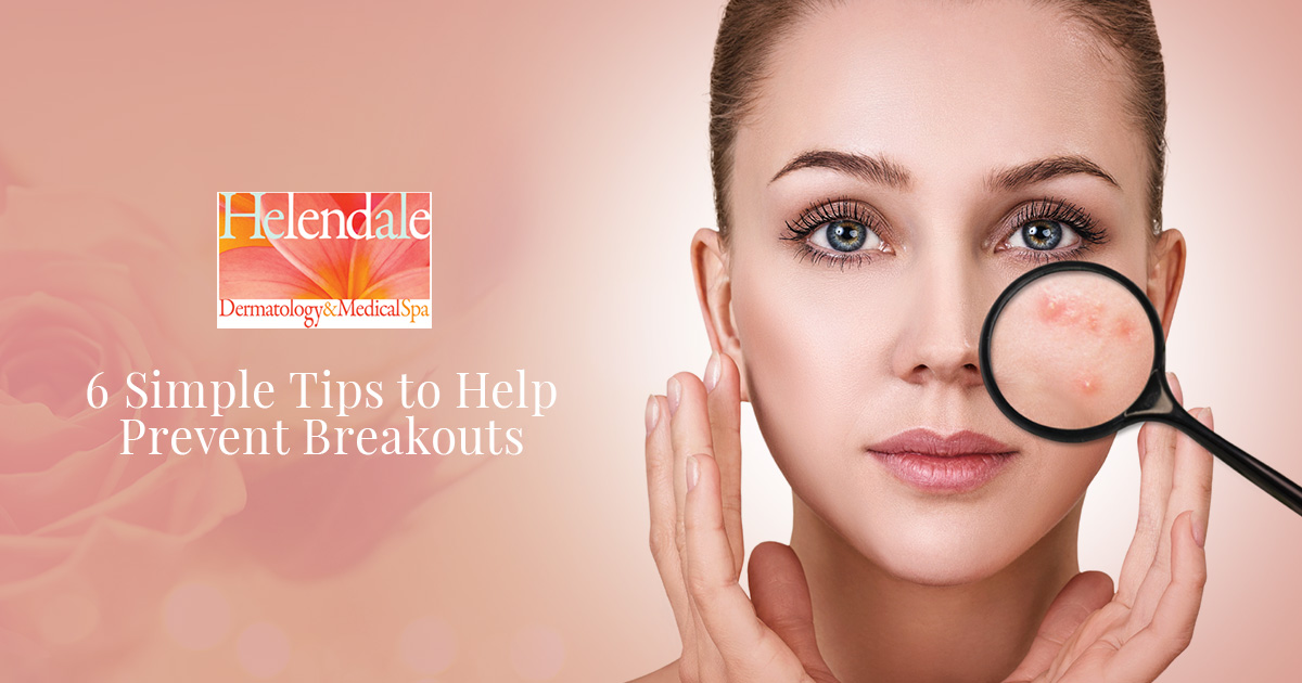 acne under a magnifying glass
