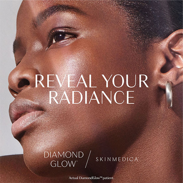 diamond glow by skinmedica patient close up
