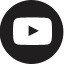 Black circle with a white play button, resembling the YouTube logo, centered inside.