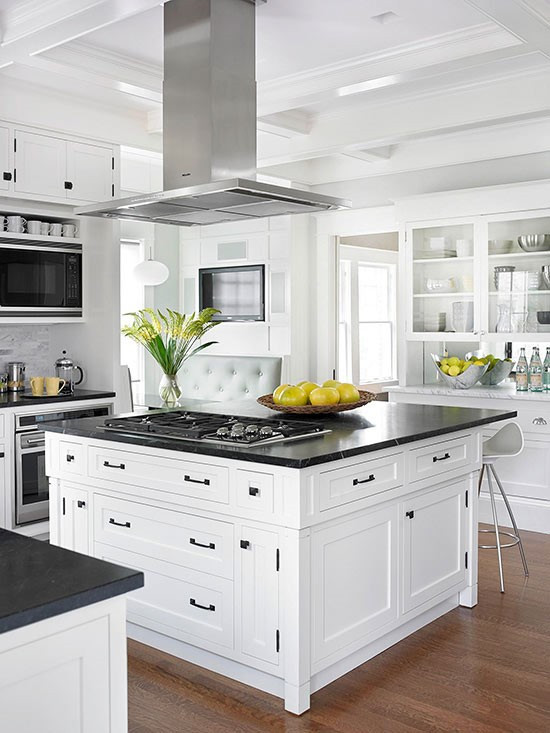 White Cabinets in a Modern Kitchen Design