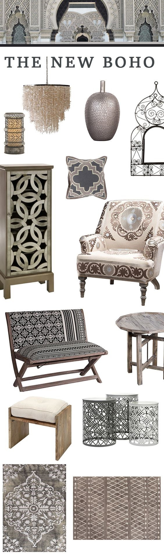 Arabesque shape in interior design