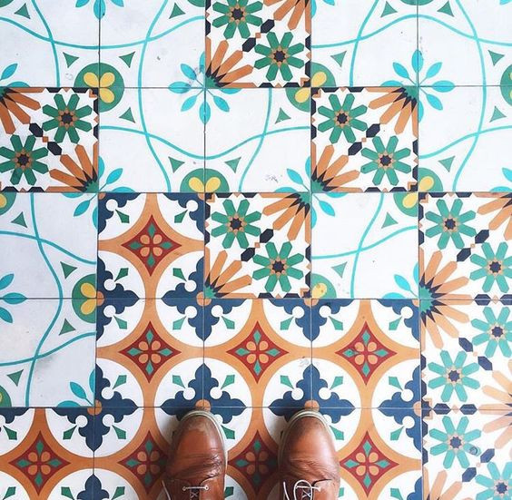 Cement Tile in the Foyer