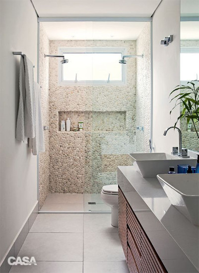 Pebble Shower Tile