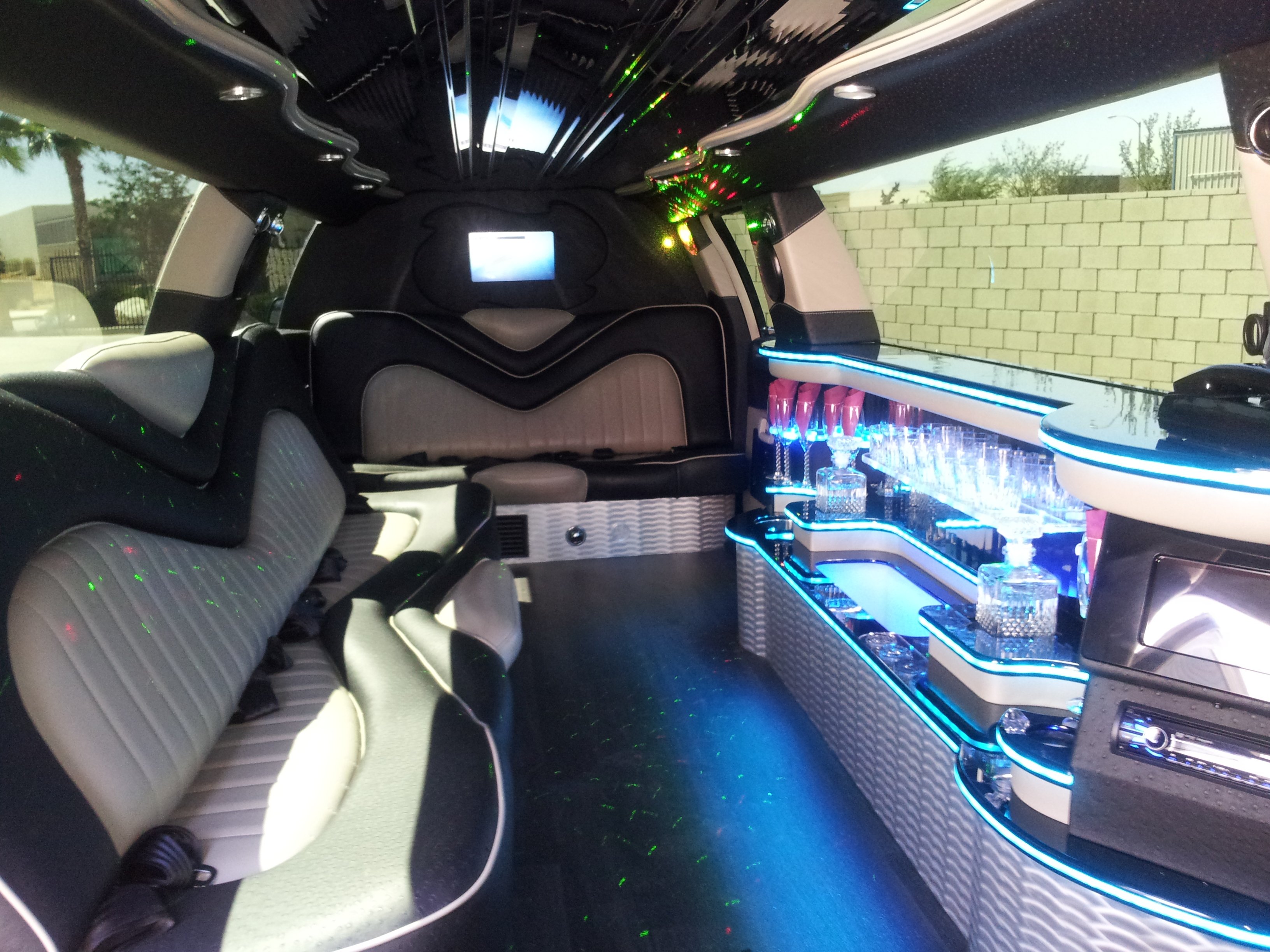 Stretch SUV Limo Interior