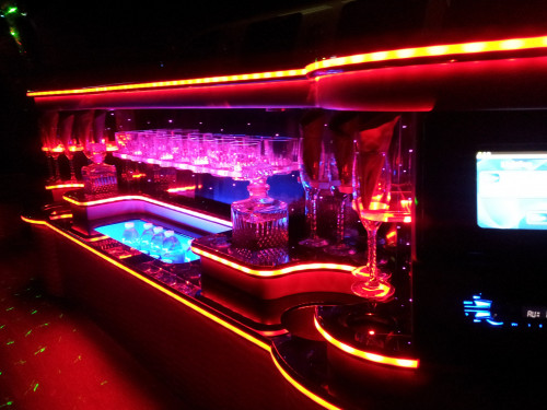 Black Lincoln MKX Crossover Limousine with Bar