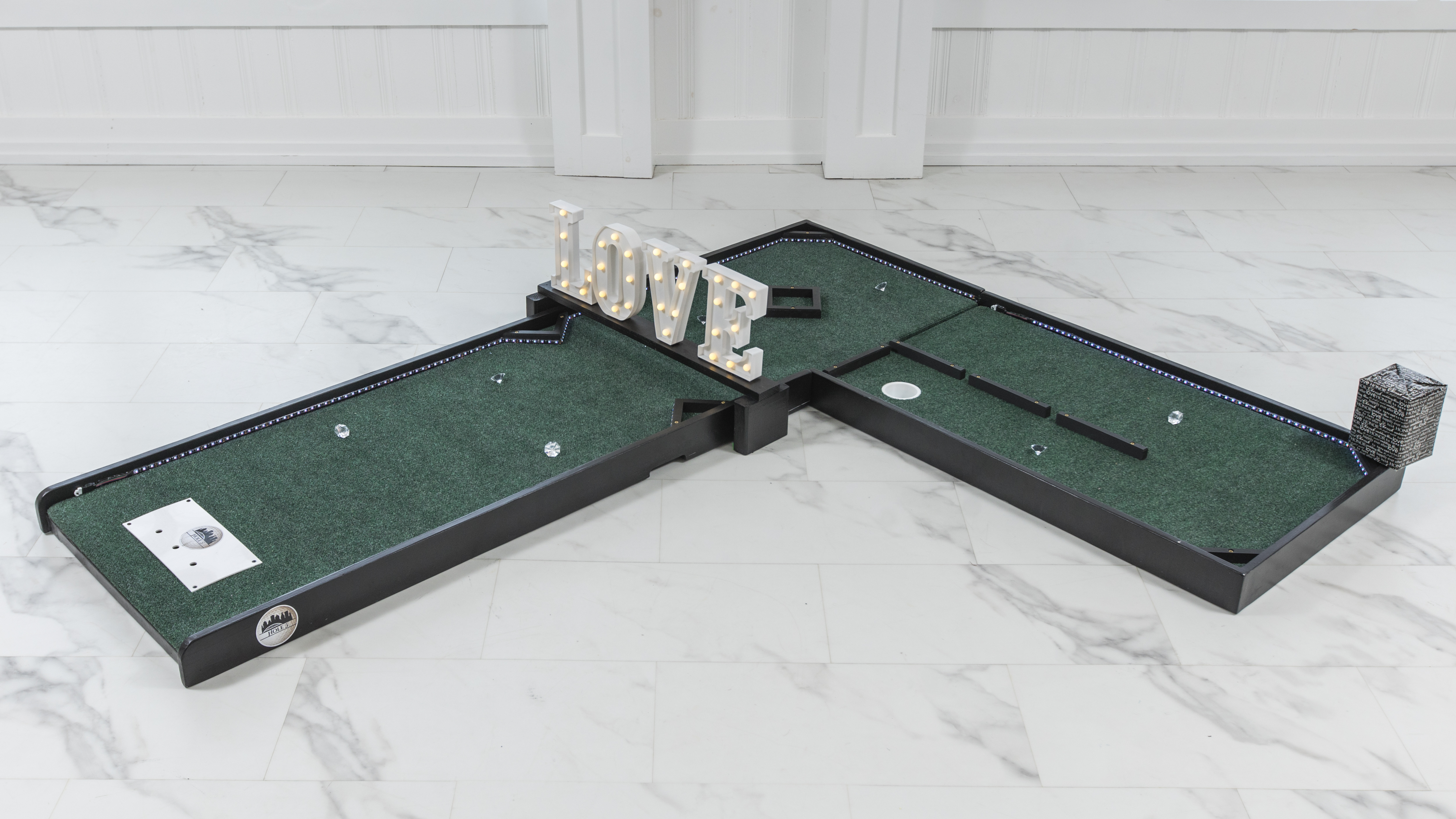 Wedding Mini Golf setup hole 5