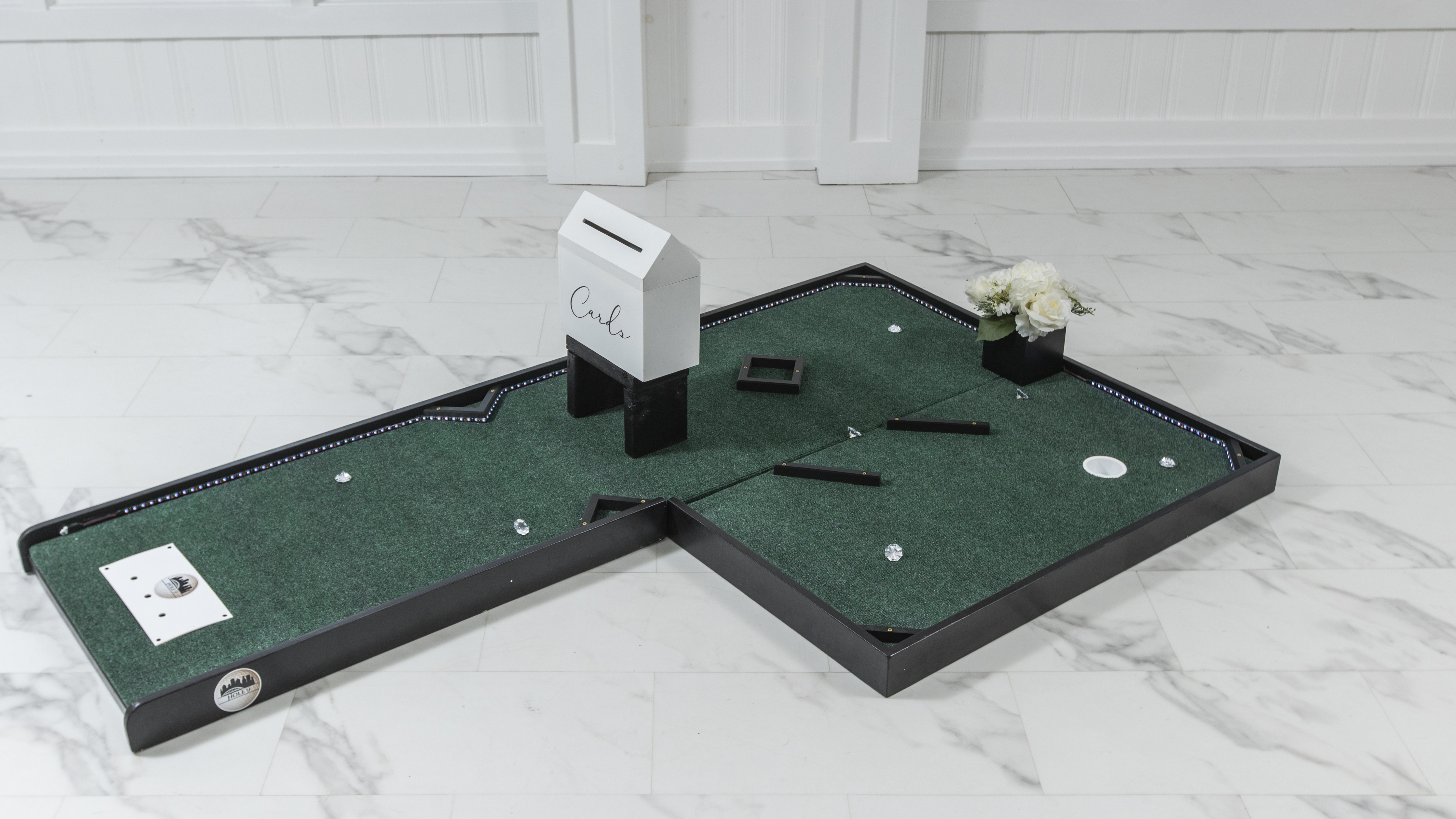 Wedding Mini Golf setup hole 9
