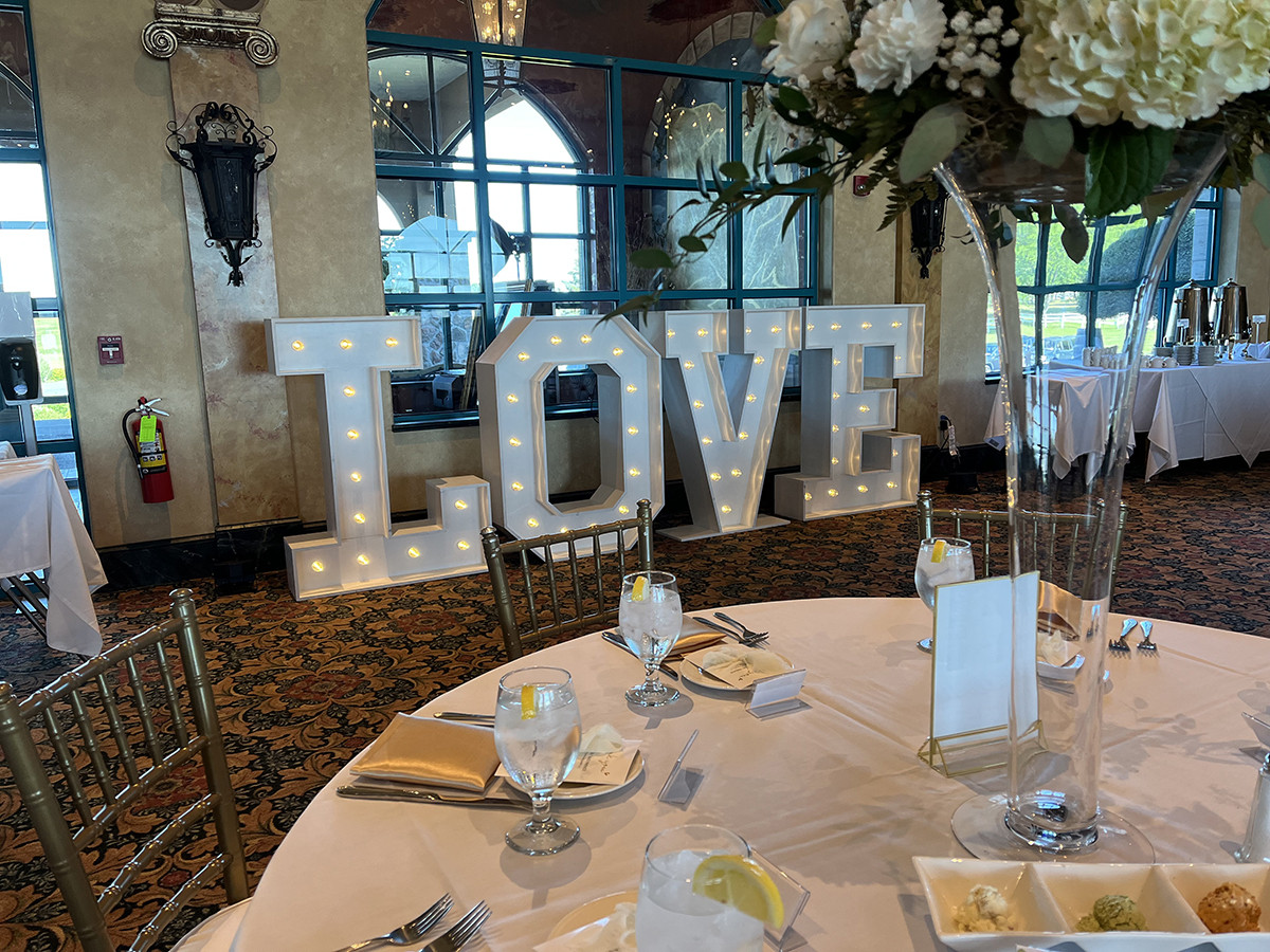 Marquee L-O-V-E Letters
