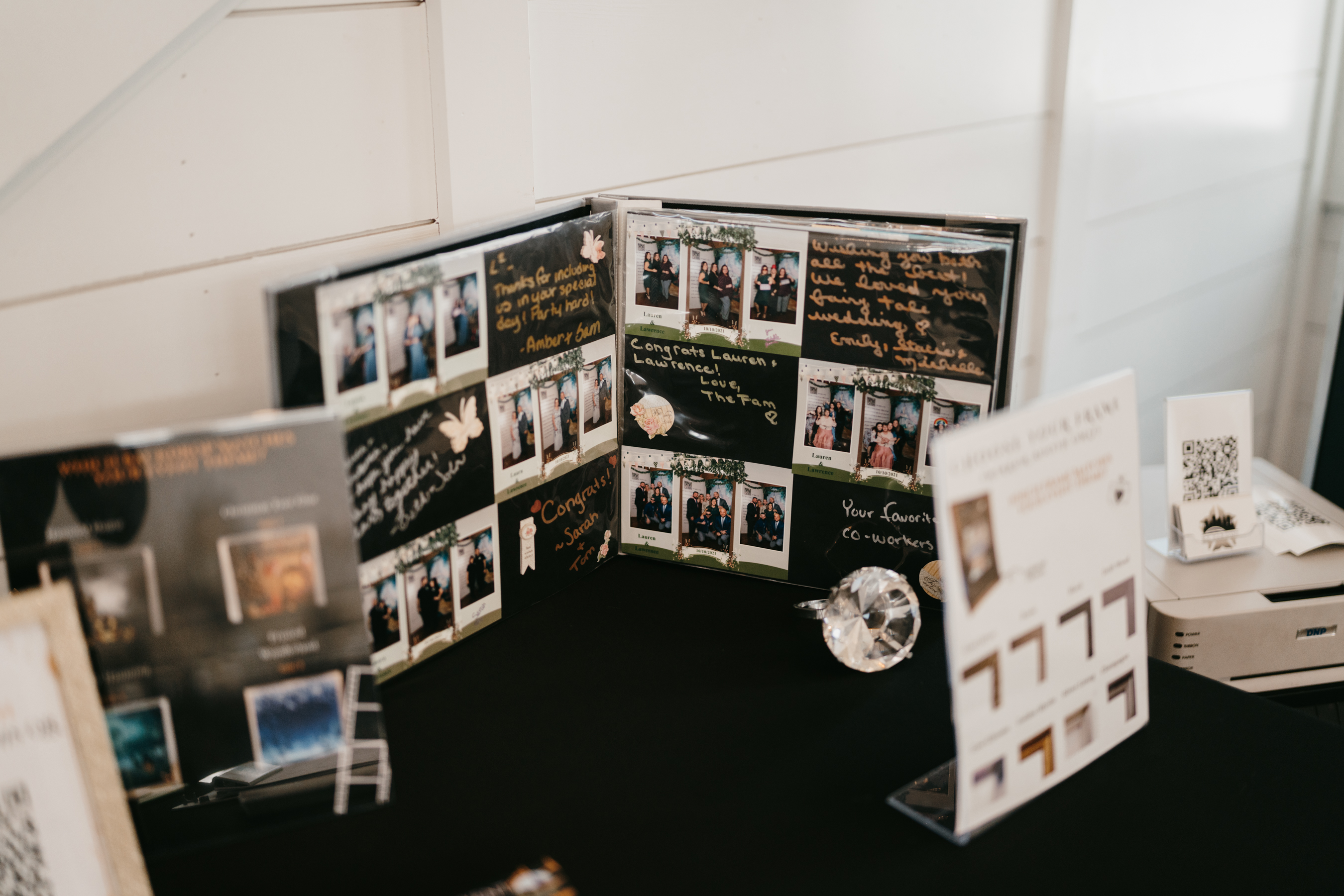 Custom memory book guest book for a wedding or special event