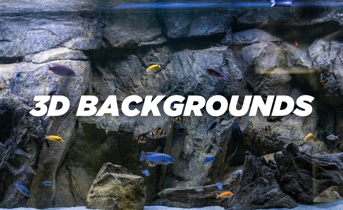 3D Backgrounds for Fish Tank Aquariums