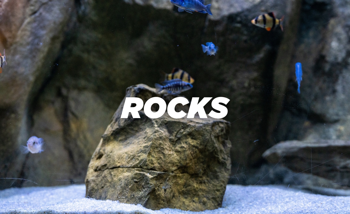 artificial rock decor for fish tanks