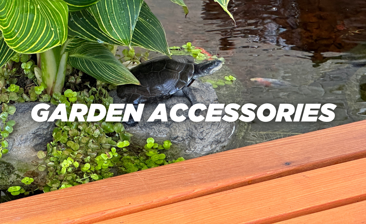 Garden pond and waterfall accessories and products