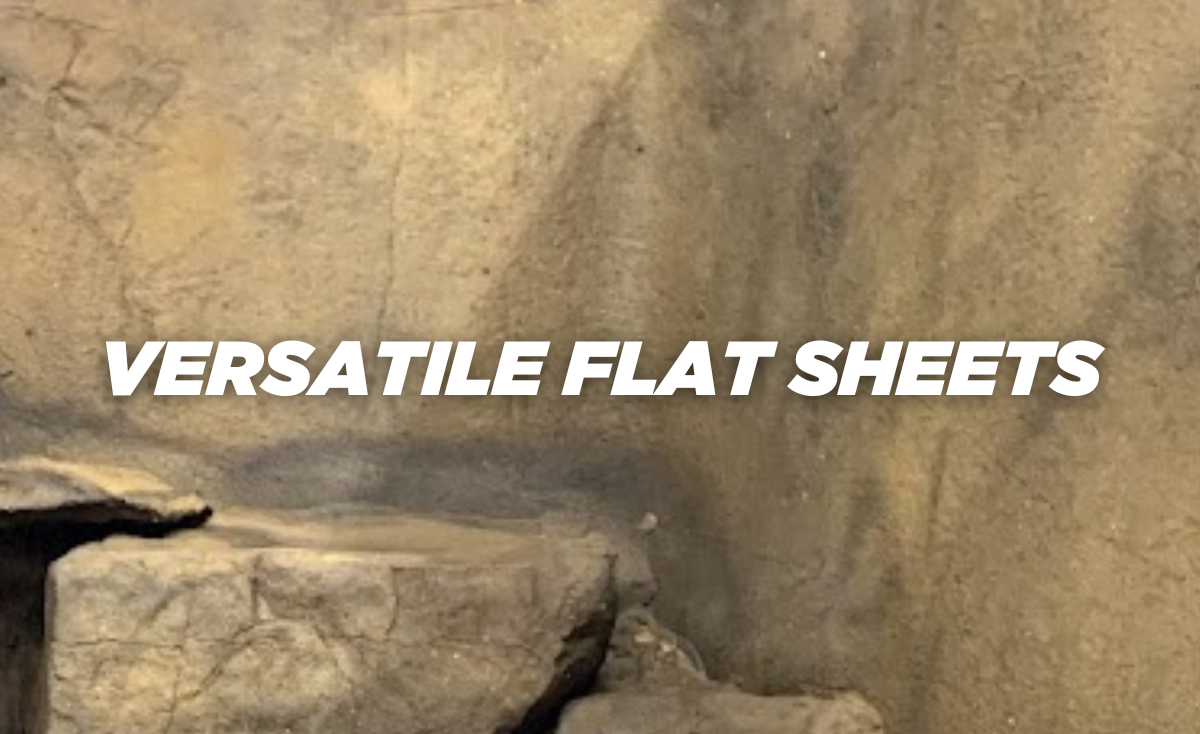 Versatile Flat sheet backgrounds for fish