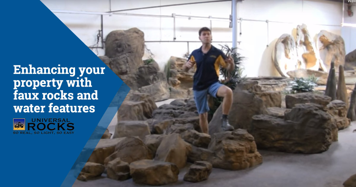 Enhance Your Property with Faux Rocks and Water Features