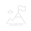 mountain with flag on top icon