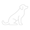 dog sitting icon