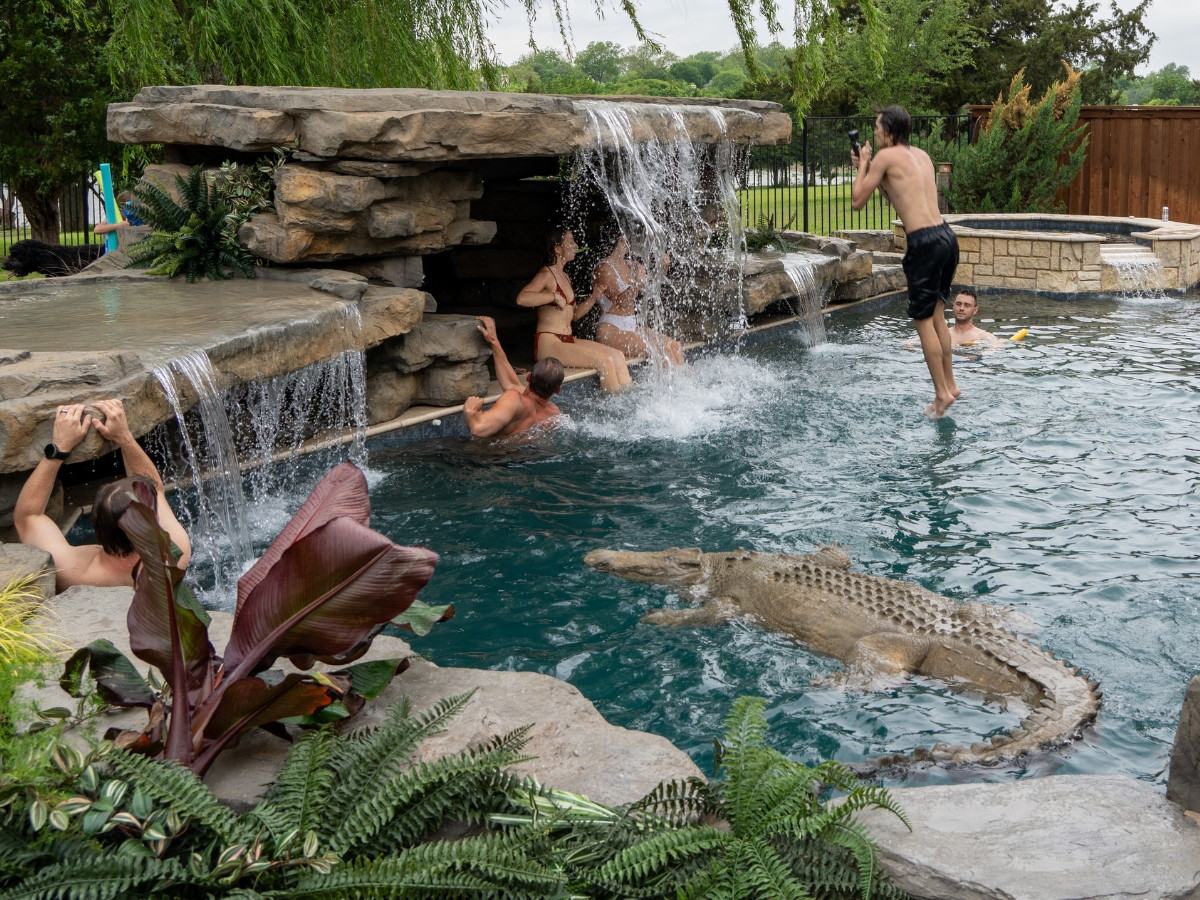 Floating  Crocodile Large