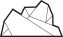 rock mountain outline icon