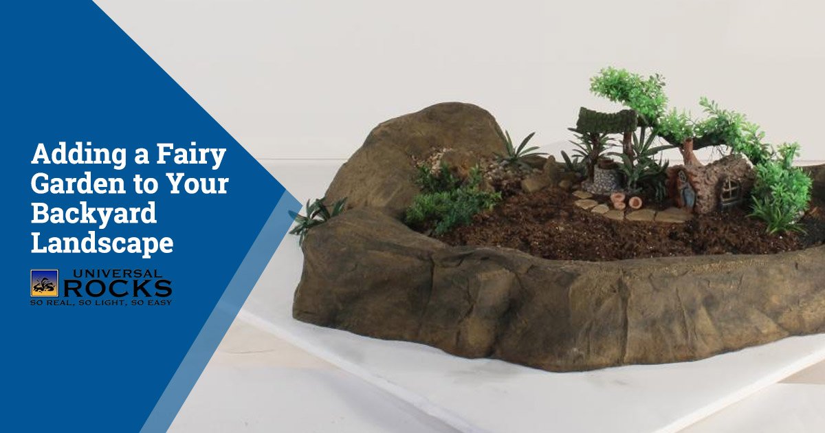 artificial rock fairy garden