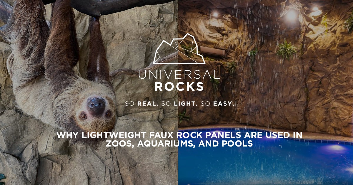 Why Lightweight Faux Rock Panels Are Used in Zoos, Aquariums, and Pools
